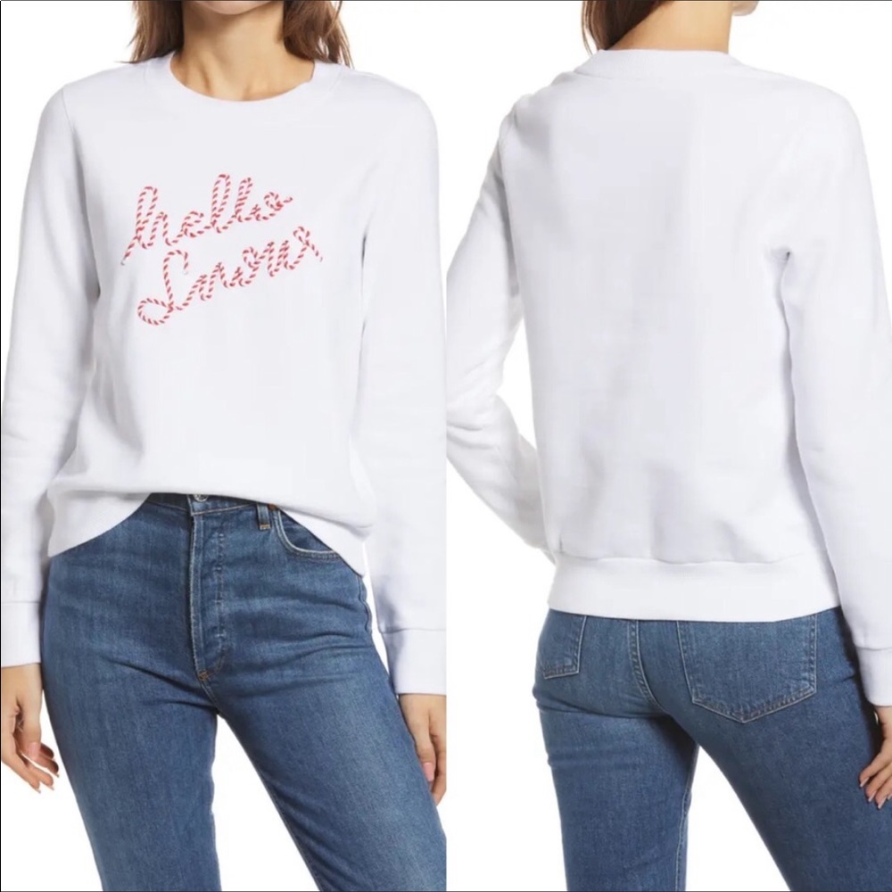 1901 Nordstrom Hello Snow Graphic Pullover S